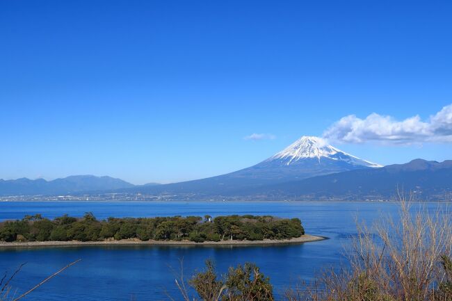 2022年になり初めて大瀬崎へ。<br />富士山が綺麗に見えるとこなので大瀬崎に行くのは<br />3度目になります。<br />富士山の手前に雲が出てきたので残念な景観でした。