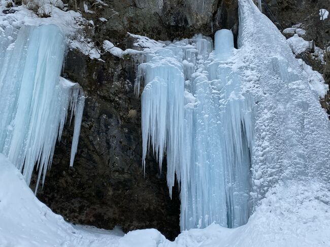 道がわからないのでツアーに参加して庵滝の氷瀑を見てきました。<br />奥日光の小田代原の奥にある庵滝。雲竜渓谷は去年行ったので今年は新しい氷瀑を見に行きました。<br />雲竜ほど規模は大きくありませんが、<br />道のりは比較的平で楽、しかしながら寒波で-13℃の中歩いたので<br />足先と指先が激寒でした。<br />誰も通っていないフカフカの雪の中スノーシューできたので満足?<br /><br />最近奥入瀬の氷瀑見に行きましたが<br />日光の氷瀑の方が好き。<br /><br />滞在場所:Greenwood Cottage Nikko (自炊式宿泊施設)<br />いつものテレワークしながらのワーケーション拠点!<br />https://www.airbnb.jp/rooms/51871980?source_impression_id=p3_1645430648_XCuEGqdH5vu536Xc