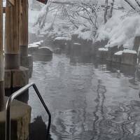 宝川温泉で雪見露天風呂～