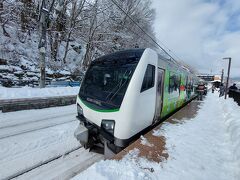 列車から雪見 長野ひとり弾丸旅
