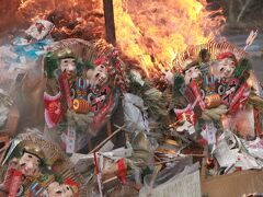 名古屋市高牟神社の豆まきは中止　１月に行われた左義長に行ってきました♪