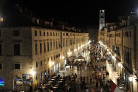 2014年クロアチア・スロヴェニア旅行記　第9回　ドゥブロヴニク旧市街散策　その5　夜のドゥブロヴニクを歩く