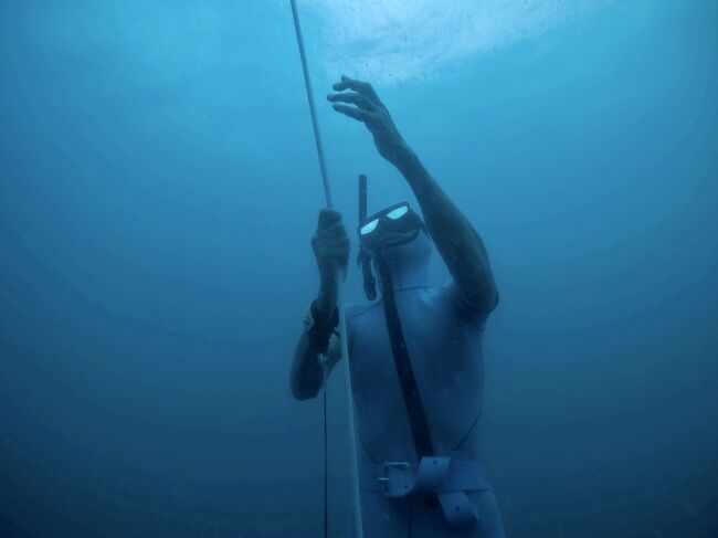 タイです。<br />タイ タオ島でフリーダイビングスクールに入りました。<br />10日間のレッスンで、20m潜れる様になりました。