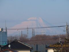 久し振りに見られた富士山