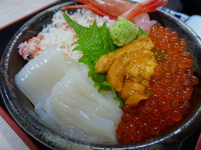 2021年3月にオープンした、まだ新しいホテルでした。<br />函館は来訪する旅にいろんなホテルが立ち並んで行きます。<br />シャッター街でひっそりとしている場所もありますが、駅前はにぎやかです。ホテルもいろいろとコンセプトを出して集客に必死のようです。<br />特色<br />1、 朝食は目の前にある函館朝市の提携店(15店舗、50種類)から選択。<br />2、 最上階(18階)には、函館夜景と函館湾一望の景色が見られる露天風呂付き大浴場<br />3、 すべての客室には、洗濯乾燥機、電子レンジ完備(一部半露天風呂(温泉)、ミニキッチン付きもあり<br /><br />今回はラグジュアリーツインの予約。客室には風呂(温泉)がついています。<br />バスルームはセパレートタイプ。ミニキッチン、靴乾燥機付きでした。<br />アメニティはロビーに設置(必要な人はここから持参)<br />※ミニキッチン:平皿、グラス、マグカップ、電気ケトル、鍋(中)<br />スプーン、フォーク、ナイフ、まな板、キッチンペーパー、スポンジ、食器用洗剤、おたま、鍋敷)<br /><br />今回は、朝食付きで予約をして、昼食、夕食はそのときの気分次第としました。<br />「食事を作ったり、洗濯機がある」となると家庭の延長のように感じますが、<br />2食付きとなると「きまった時間に食事をする」あまり食べたくなくても食事会場に行かなければならず重い気分になるときもあります。<br />函館にはいろんな食事が愉しめます。<br />だからこんなホテル仕様もありかな!とも思います。<br />全国にもあるようです。でも東京が一番多いです。<br /><br />