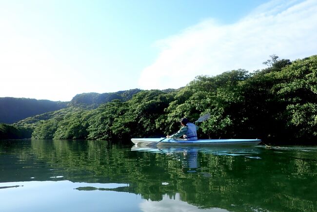 タイです。<br />石垣島から西表島に向かって2日目。<br />ピナイサーラの滝へカヤックツアーに行きました。