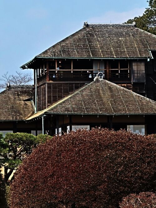 水戸-7 偕楽園-5 好文亭d 楽寿楼 眺望絶佳 ☆配膳用昇降機を