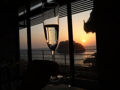 2022年３月　西伊豆の飲み放題のお宿「il-azzurri」は夕日がきれいでお食事の美味しい素敵な宿でした