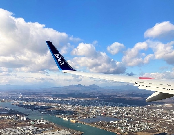 神戸から札幌2泊3日おとな2人旅行【1】ANA神戸空港から新千歳空港