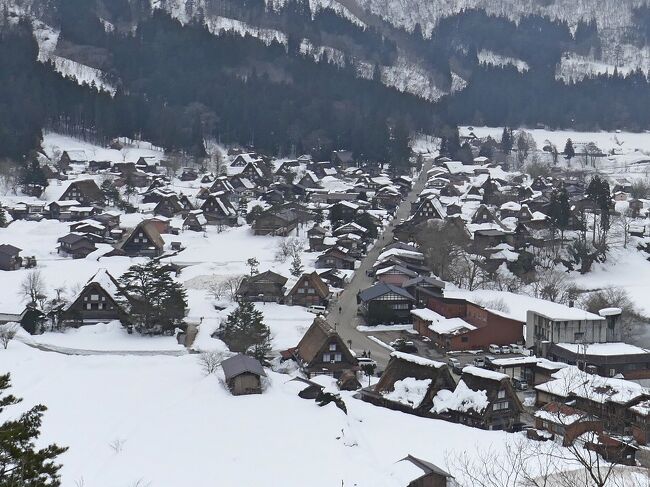 長野県白馬でスキーの後は、富山県を抜けて岐阜県白川郷へ　2日目