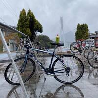 向かい風と雨でもしまなみ海道サイクリング！（今治～生口島間）