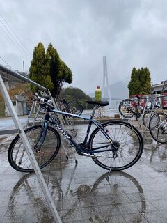 向かい風と雨でもしまなみ海道サイクリング！（今治～生口島間）