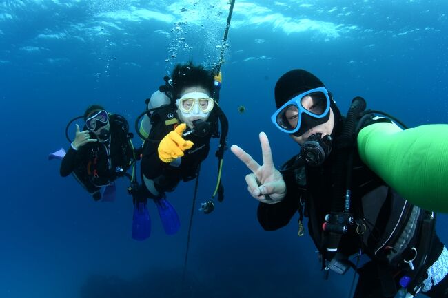 先の旅行記でも少し触れましたが、2022年3月時点、来島制限（不要不急の来島の自粛を強く求める）をかけている離島が多く、その中で、この伊江島は「感染対策を講じて来島してください」という呼びかけにとどまっていました。<br /><br />それなら、と、日程に組み込んだのですが、来島と宿泊の間には、ちょっと意識の違いがあったようで・・・。<br />港の近くの民宿に２食付きで泊まりたいと電話をかけるも（※）、「県外の人はちょっと・・・」「今はお仕事の人しか泊めていないので・・」など、つれない反応。<br />※ 伊江島では、電話予約のみで対応している宿がほとんど。<br /><br />更に、もう１軒は「うちは仕事で宿泊する男性客ばかりで、風呂もトイレも女性専用のものはなく、以前、女性客に「女性が泊まるような宿ではない。その旨、最初に説明があれば泊まらなかった」と言われたので、別のＡやＢなどの新しい宿にしたらどうですか？」と。<br />う～ん、民宿ってそういうものじゃないのかなと思うのですが、親切で言ってくれているのは理解できたので、「では、ＡとＢをあたってみます。もし両方駄目だったら、そちらに泊めてくださいね。」<br />さて、どうなる～？<br /><br />せっかく伊江島に行くので、2日目にダイビングを計画しました。<br />伊江島観光協会のHPに載っている何軒かのショップを検討して、「伊江島Mariner 」にメール連絡をしてみました。<br />感じの好い返信があったので、こちらは１軒目で決めることができました。<br />そして、宿探しで困っているのでお勧め宿を教えてと聞いたところ、「ＢかＣが良いと思いますよ～」との返事。<br /><br />では、2人から推薦されたＢにしましょう～。<br />部屋は、空いているかなぁ？<br />