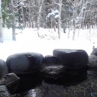 爺が岳でスキー　大町温泉ステイ