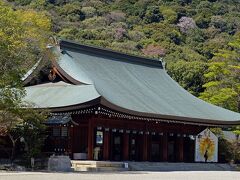 トラピックス　世界遺産高野山の宿坊に泊まる壇上伽藍ナイトツアーと吉野山千本桜（1）三河安城からツアーバスに乗り、橿原神宮に参拝する。