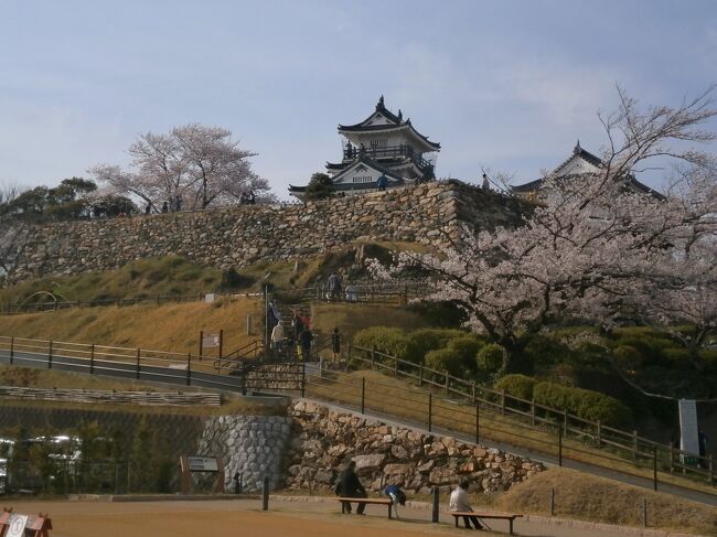  青春18きっぷが1枚余っていたので近場の浜松城へ出かけました。ちょうど桜の開花時になったため、たくさんのお客が浜松城の桜見物に来場していました。が、旅行記的には遠州鉄道に乗ることと浜松餃子を食べることがメインな形になりました。さすがに1日で3店は多かったなぁ～<br /> その２は遠州鉄道を乗りつぶし、浜松城を訪れました。