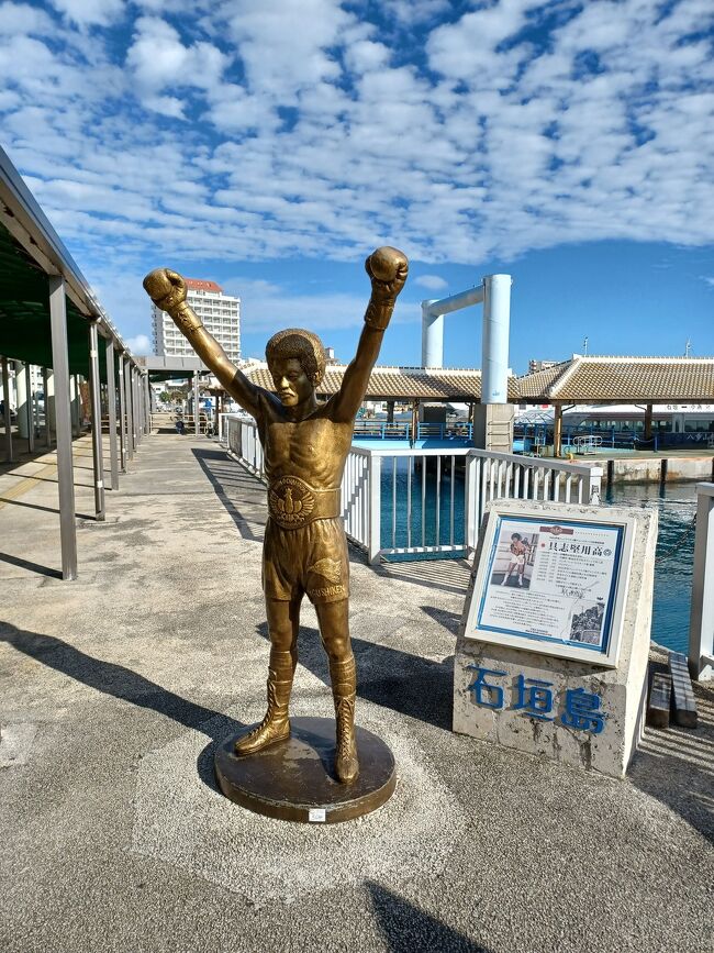 今日からGWですね‼️<br />普通に仕事あるしどこに行くでもないので、まだ書いてなかった旅行記でも書いてみようかと(^.^)<br /><br />2022年1月23日石垣島で開催される石垣島マラソン(フルマラソン)にエントリーしてました。<br />1月22日の前日に石垣島入り<br />1月23日マラソン大会出場 夜は石垣島で飲みまくる<br />1月24日終日石垣観光 夜の飛行機で那覇へ移動<br />1月25日帰県<br />って旅行プラスだったのですが、年明けてコロナが急激にまん延してきてマラソン大会は延期(T_T)<br />往復の飛行機はピーチのセールで買った安いやつだったのでキャンセルすれば1円も戻ってこないってことで行きの飛行機だけ変更する(変更手数料5000円)<br />石垣島のホテルはキャンセル無料<br />というわけで、キャンセルするのがもったいないからとりあえず行ってみた1泊2日の石垣島→那覇旅行