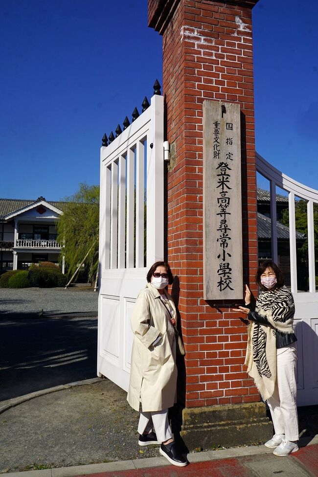 松島を午後2時に出発したバスは1時間ほどで登米市に入りました。市の名前は登米(とめ)ですが、町の名前は同じ漢字でも登米(とよま)だそうです。NKHの朝ドラは見ていないのですが、「おかえりモネ」というドラマの舞台になった場所だそうです。「とよま観光物産センター 遠山之里」にバスは停車して、ここでは50分の自由行動になりました。登米町は明治時代の建物や街並みが残っていることで有名なようで、始めて来るので楽しみにしていました。まずは最寄りの「教育資料館」という登米高等尋常小学校の跡地に向かいました。資料館に入っている時間はありませんが、敷地内は自由に見ることが出来ました。そこから「旧水沢県庁舎」から桜並木の下の「武家屋敷通り」を歩きました。何とも風情のある通りは人通りも無く満開の桜がきれいでした。「春蘭亭」と書かれた門から鈴木家武家屋敷の中に入ると休憩所になっていました。茅葺き屋根のきれいな建物ですが、上がって休んでいる余裕はありません。同じ敷地内には「登米懐古館」という施設がありました。洒落たデザインだと思ったら隈研吾のデザインだそうです。この辺りで妻たちとは別れて、そのまま武家屋敷の通りを歩きました。「警察資料館」の先に土手が見え、「うなぎ割烹」の看板があるので、この先には川があるのだと思いました。はたして土手を上がってみると北上川の美しい流れが見えました。街並みも明治時代を感じさせますが、この川の流れもその頃から変わらないのだろうと感じます。「蔵造り商店街」はよくある地方の寂れた商店街でしたが、そんな中にも数件の蔵造りの建物も残っています。「油麩」の店も気になりましたが、戻らないとならないのと訳の分からないものを買って妻に怒られるかもしれないので気が引けました。実際は妻はすでに「油麩」を買っていました。ここから次の南三陸町までは20分ほどの移動でした。午後4時を過ぎた「南三陸さんさん商店街」はガラガラでしたし、隈研吾のデザインした橋を渡った先の「震災復興祈念公園」にも誰もいませんでした。東日本大震災の後に三陸に足を向けなかったのは安易な気持ちで震災の後を見るのが嫌だったのもありますが、実際に来てみると胸に詰まされる光景がそこにありました。「防災対策庁舎」の鉄骨に残った看板を見ると、ここで最後まで避難放送をして亡くなった方の話しが思い出されます。商店街では少しでもお金を使おうと新鮮なホヤの刺身で地酒も少しいただきました。この日宿泊する「ホテル観洋」も目の前に見えるので、商店街のコンビニでお酒や氷も買っておきます。巨大な防波堤を左に見ながらバスはホテルに向かいます。「ホテル観洋」は立派なホテルで、震災当時は3階まで津波が上がったと聞きます。この日は6階なので少し安心します。部屋はオーシャンフロントのオーシャンビューでした。早い到着だったので夕食まで3人で部屋飲みを楽しみました。夕食は会席料理ですが三陸らしい食材が並んでいます。アワビの踊り焼きはかわいそうな気もしますが柔らかくて美味しかったです。食後に入った大浴場の温泉は湯量も豊富で気持ち良かったです。話を聞くと女性の風呂の方が大きくて露天風呂の種類も多いようでした。
