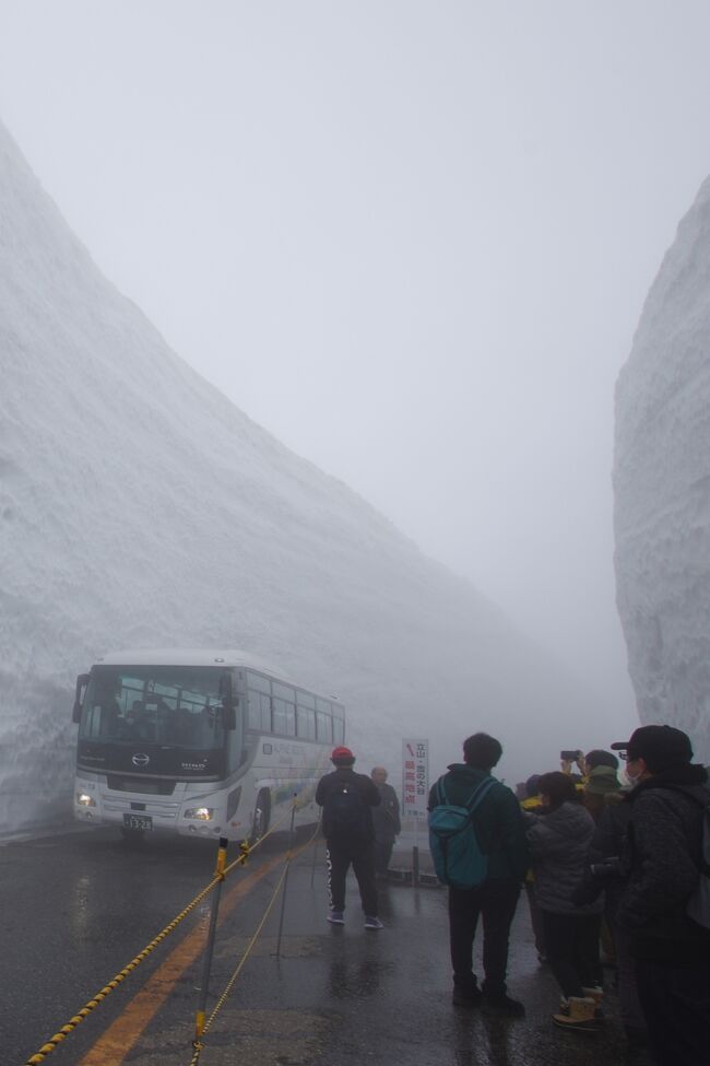 圧巻の絶景　雪の大谷　黒部立山アルペンルート