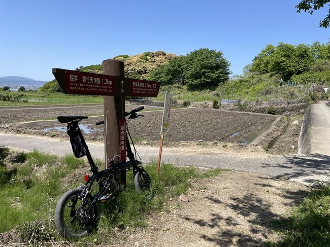古事記や日本書記にも出てくる日本最古の官道といわれる山辺の道を桜井駅から天理駅まで自転車で巡り神社や古代史跡を見てまわりました