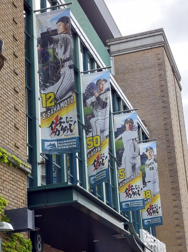 ひっさしぶりの甲子園！コロナになってから来てないから、３シーズンぶり？甲子園駅もすごいことになってる(^^;)