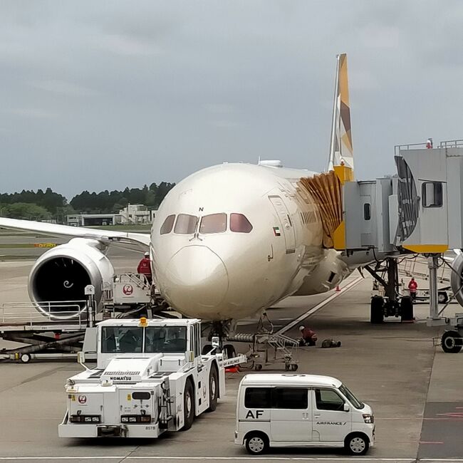 2022MAY エティハド航空 エコノミークラス訳ありで片道搭乗記 成田⇒アブダビ⇒ローマ