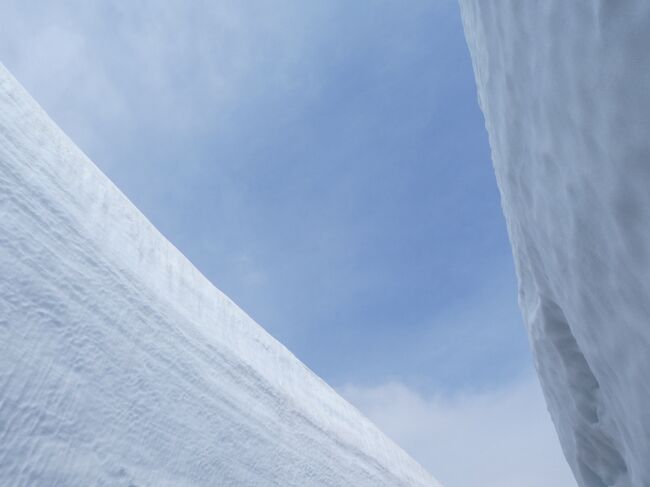 立山の「雪の大谷」をみたくて、ゆったり回れるツアーに参加してきました。<br /><br />お天気に恵まれ、アルペンルートの旅を楽しむことが出来ました。<br /><br />アルペンルートでは色々な乗り物に乗り面白かったです。<br /><br />1日目　　ホテルにて<br />2日目　　雪の大谷<br />3日目　　黒部ダム