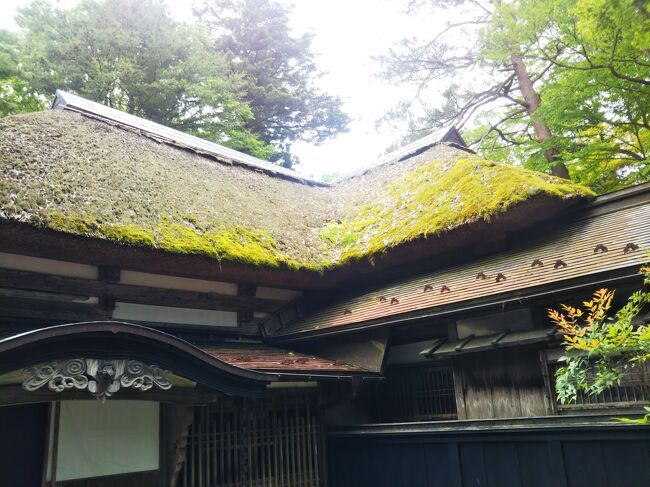 今回のタイトルは、クラブツーリズムのツアー名から(ノ´∀`*)<br />『東北4県5つの絶景 銀山温泉・中尊寺・角館・松島・乳頭温泉郷 2日間』<br /><br />1泊2日で、気軽に色んな所に立ち寄って観光出来る、はじめての東北にはちょうど良いツアーです。<br />伊丹からずっと添乗員さん同行ツアーでした。なのに38,900円/人 と破格値でした。<br />とはいえ、ほとんど長距離バス移動だったのですが・・・(;´∀`)<br /><br />私は仙台や盛岡にしか行ったことがなく、前々から山形に行きたかったんです。<br />今回はその下見も兼ねて、母は東北には一度も行ったことがないと言うので、一緒に連れて行ってきました。<br /><br />今回の旅行では(天気予報での降水確率100%でしたが)観光中は良いお天気に恵まれ、ほぼ傘要らずでよかったです。<br />新緑がとても美しく、暑かったけど関西ほどの蒸し暑さが少なくて快適でした。♪ヽ(´▽`)/。<br /><br />往路:6/5(日)<br />JAL2201便 07:25 伊丹 発 ⇒ 08:40 仙台 着<br /><br />復路:6/6(月)<br />JAL2214便 19:00 仙台 発 ⇒ 20:25 伊丹 着<br /><br /><br />2日目は朝から乳頭温泉へ向かい朝風呂で目覚めた後は、角館の武家屋敷を散策しました。<br />そして、岩手の中尊寺まで行きました。<br />金色堂の中の仏像のキンピカピンさは圧巻でしたよ!!♪ヽ(´▽`)/<br /><br />その後、また仙台空港へ向かい伊丹へ戻りました。<br />忙しかったけど、楽しい旅でした(*´▽`*)
