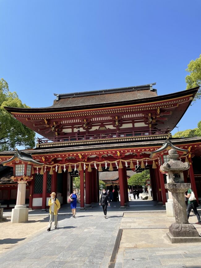 急遽思い立って、九州を1人旅してきました。<br />行きの飛行機と初めの2泊のみ予約して、残りは現地で予約。<br />長崎の次は博多へ到着しました。<br />博多駅のあまりの大きさに驚き!<br />太宰府天満宮良かった。<br />長崎~博多~由布院~別府~東京都内のホテルに2泊
