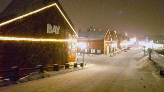 雪の函館　ライトアップ～まるかつ水産～センチュリーマリーナ函館の日本一の朝食ビュッフェ