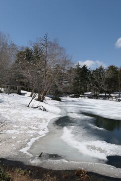 春の上信越バカンス♪　Vol.34 ☆万座温泉　雪の牛池♪