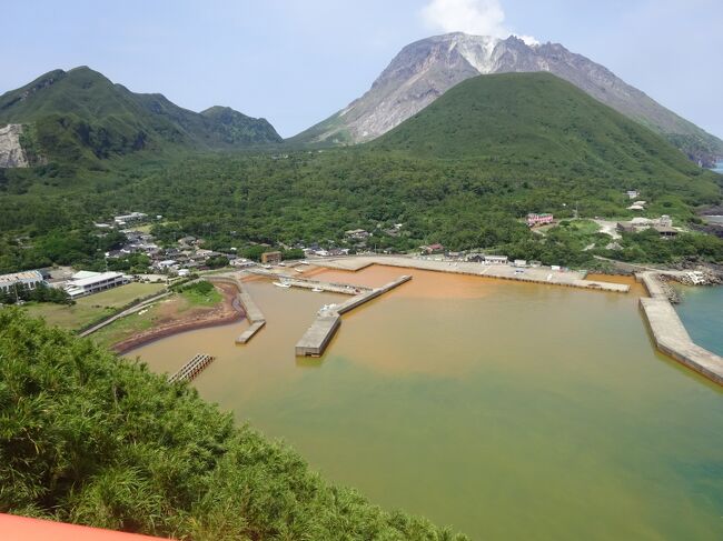 2022年6月離島(5)鹿児島県三島村(硫黄島(2)俊寛堂 坂本温泉 平家城跡 硫黄岳 東温泉 恋人岬公園 矢筈山 稲村岳)