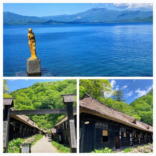 28日 龍泉洞<br /> 浄土ヶ浜<br /><br />29日 乳頭温泉郷<br /> 田沢湖<br /><br />30日 小岩井農場<br /> 八幡平 ドラゴンアイ<br /><br /><br />2日目は、盛岡から西へ~<br />秋田方面を観光です。<br /><br />午前は、前から行ってみたかった<br />人気の「乳頭温泉郷」へと向かいます。<br /><br />外国人観光客が少ない、今がチャンス!?<br /><br />でも、ここは混浴のお風呂が多い所。<br />どうしよー<br /><br />しかも、この日のために、<br />最近、気になりはじめた、コロナ腹を引き締めるべく、<br />腹筋をはじめたが、<br />3日前からなので、効果なし・・<br /><br />まあ、とりあえず、行くだけ行ってみよー