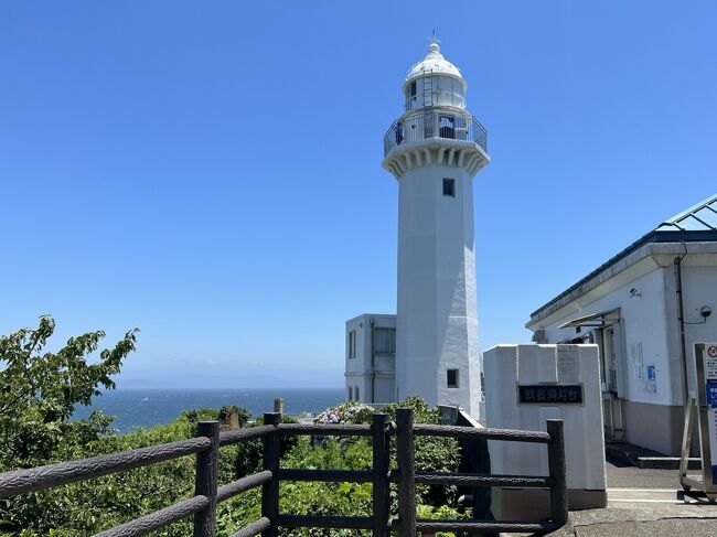 梅雨が明けて、初夏の観音崎へ。<br />海と山の両方がある観音崎公園で、あじさいの山道を歩いたり、海岸を歩いたり、観音埼灯台に上ったりと、散策を楽しみました。