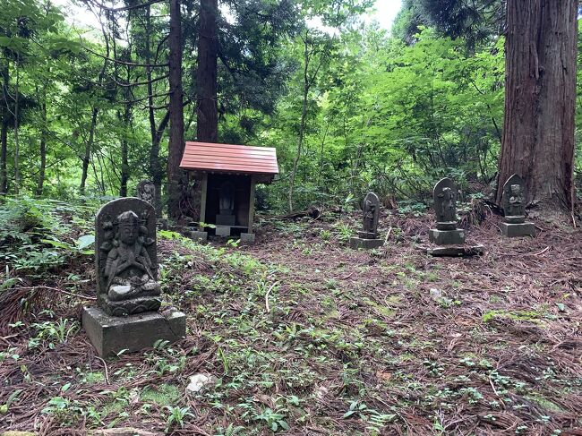 蛭川薬師神社の参道に西国三十三観音がある。<br /><br />この参道は、藪の中にあるから、神社に向かいながら、見れるわけではない。