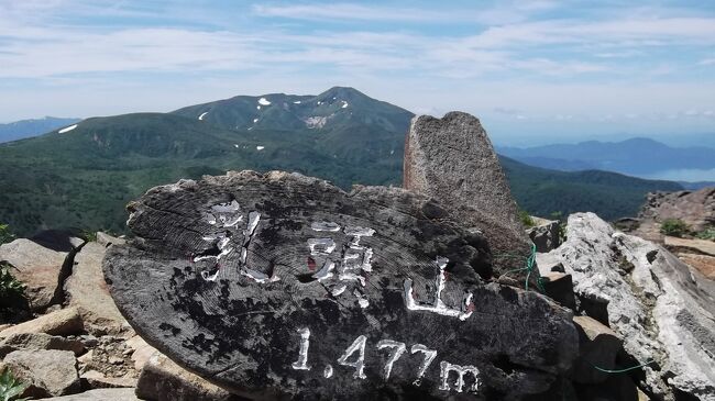 宿はいつものヒュッテビルケ。土日とも結構なお客さんでした。<br />女将さんから、ずっと天気イマイチだったのに今週末は好天とは運が強いと。<br /><br />3日(日)は秋田駒ヶ岳の喧騒を避けて、乳頭山から笊森山、湯森山の縦走に。大展望とたくさんの花たちに会えて素晴らしい一日! 登山者もトータル20人くらいで静かでした。<br />2年前に歩いたとき、乳頭山と笊森山の周辺は登山道の藪が結構うるさかったですが、今回は整備されていて歩きやすかった。地元の皆さん、ありがとうございます!<br /><br />最終日は、昨日大にぎわいだった秋田駒ヶ岳に。期待しすぎたかもしれませんが、コマクサもチングルマもほぼ終わり(;∀;) 今季は花が早かった!?<br />存在感あったのはシラネアオイ。オノエランもかわいい感じでした。<br /><br />天気が微妙な時季に予定どおり山を歩けて、全体としてはラッキーな山旅(^^)<br />