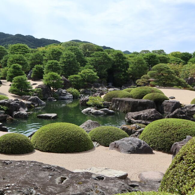 愛車で巡る山陰の旅<br /><br />2日目は、道の駅燕趙園～道の駅琴の浦～足立美術館へ<br /><br />日本一の庭園として有名な足立美術館へ出かけてきました。<br /><br />宿は、松江アーバンホテル<br />