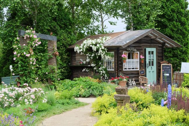 北海道"ガーデン街道"レンタカー旅 《1》恵庭のイングリッシュガーデン『えこりん村 銀河庭園』に魅せられて...♪