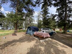 Fintry provincial park キャンプ　2022年7月9日-10日