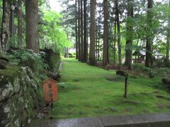 駒ケ根 光前寺の苔の古道