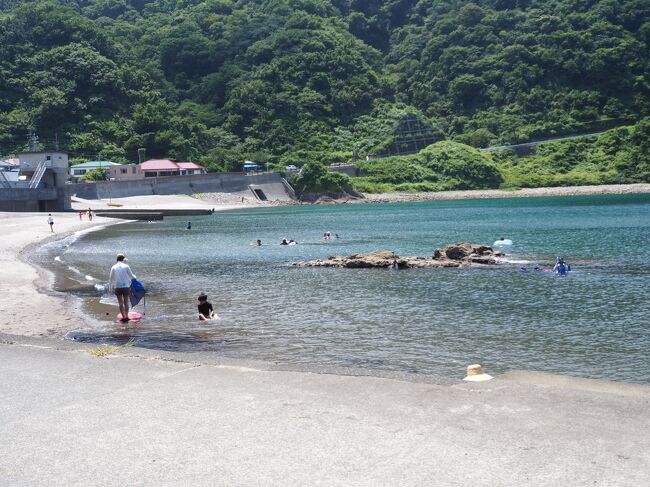 2022　夏休み　静岡と山梨　2　堂ヶ島遊覧船と温泉付き海水浴場　石部海岸