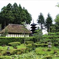 夕日と湖の宿あおきやに宿泊して佐渡島で唯一の五重塔がある蓮華王山阿佛房妙宣寺参拝