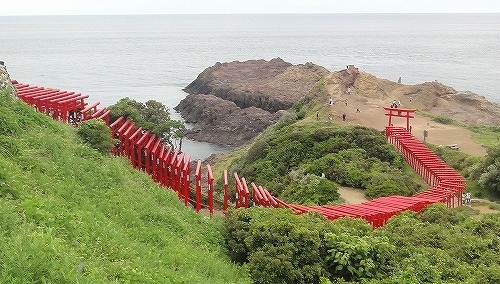 二泊三日で山口・福岡旅行　③山口の絶景、角島大橋と元乃隅神社