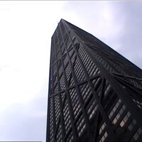 イリノイ州 シカゴ(大阪市の姉妹都市)　－　世界二位の高さだったジョン ハンコック センターの前へ　