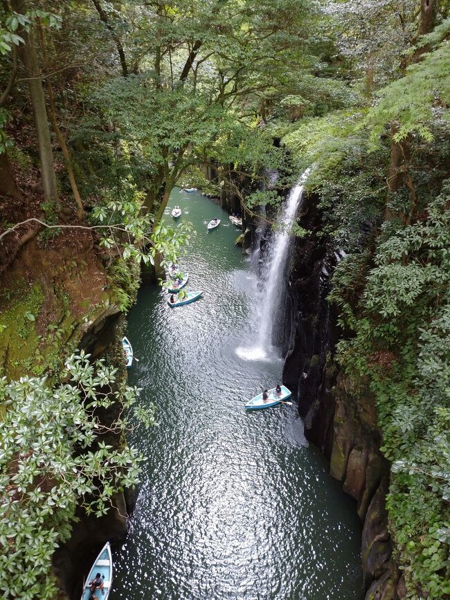 2022年夏休み　熊本/宮崎/鹿児島　南九州周遊３泊４日旅(１日目:高千穂峡/天岩戸神社/通潤橋など)