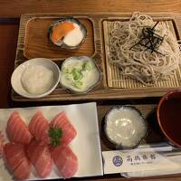 まぐろと蕎麦と深山いなり(高橋旅館)