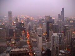 イリノイ州 シカゴ(大阪市の姉妹都市)　－　シアーズタワーのある南側を95階から眺めると