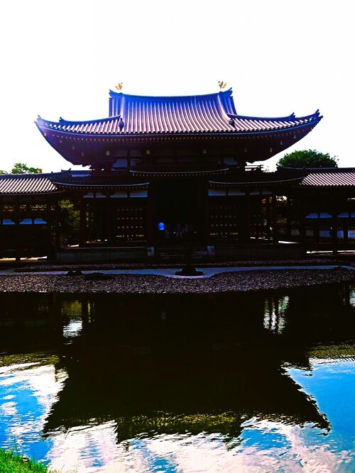 宇治-2 国宝 平等院鳳凰堂・阿弥陀如来坐像 内部拝観 ☆浄土式庭園の池 