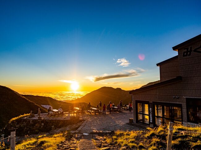 立山黒部01 : 絶景がご馳走よ♪夕陽に雲海に満天の星空 さらに日本一高所の天然温泉サイコーでした