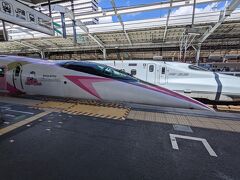 往復500系新幹線で行く姫路城、往路はハローキティ新幹線